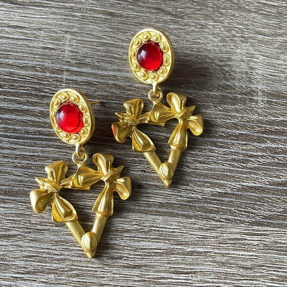 Vintage style earrings N12 - Picture 3 of 4